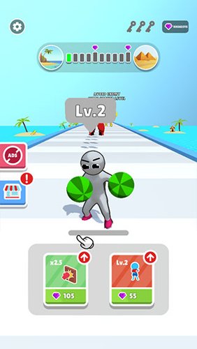 橡皮人跑酷3D游戏攻略2