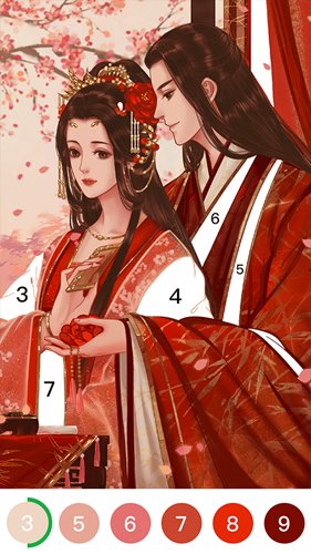 乐涂数字填色图集展示1