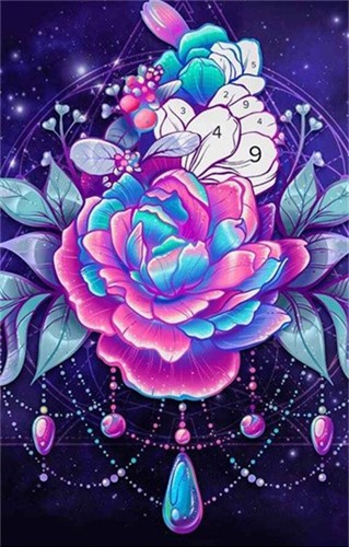 彩色风景填色图集展示3