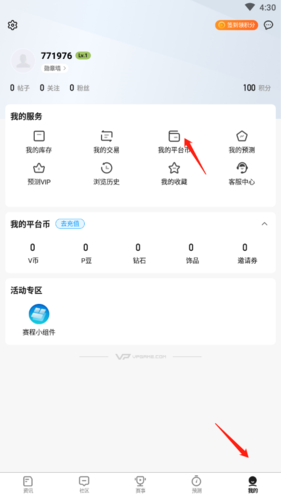 vp电竞怎么充值v币